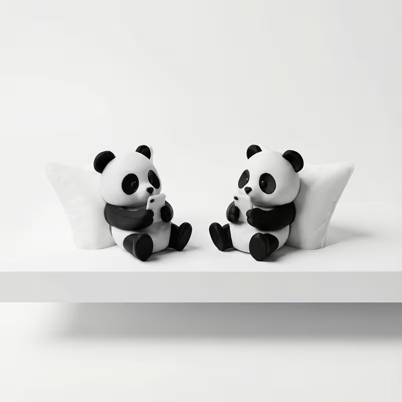 Panda Sculpture Ornament, Desk - Car Accessories Must Have recension och pris