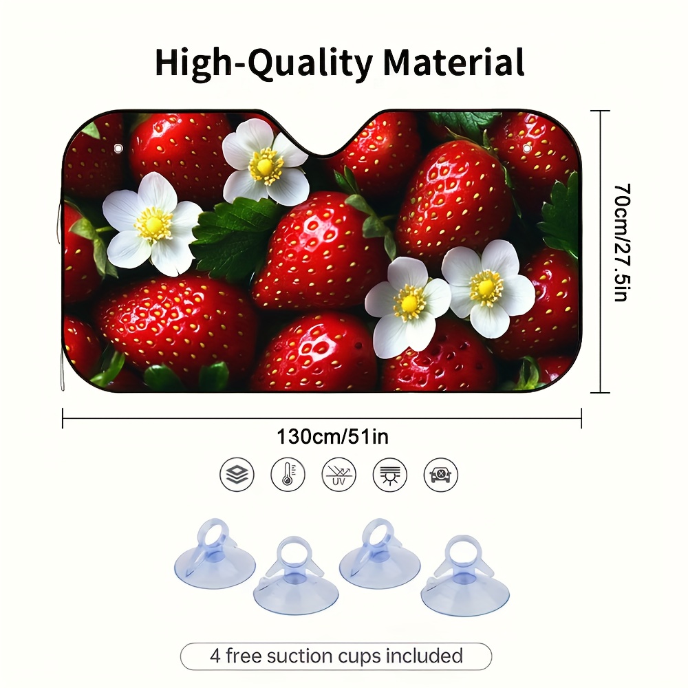1pc Strawberries and Blossoms  - Car Accessories Must Have recension och pris