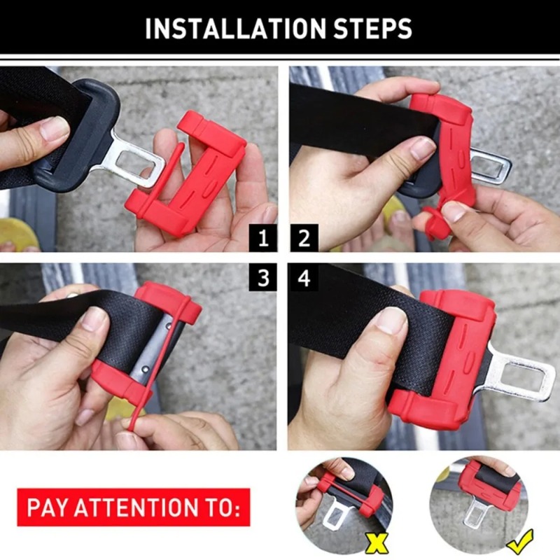 2pcs Car Seat Belt Clip Silico - Car Accessories For Inside recension och pris