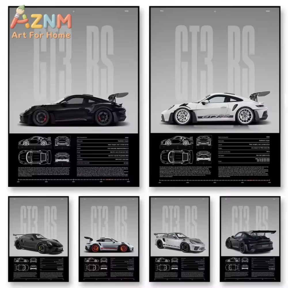 1pc Minimalist 911 GT3-RS 718  - Car Accessories For Inside recension och pris