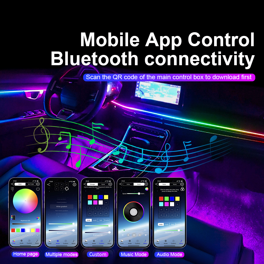 Universal Led Car Ambient Ligh - Car Accessories For Inside recension och pris